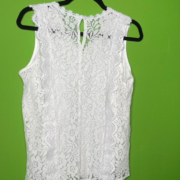 White Lace Tank - Picture 3 of 6